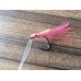 CHOMP FLASHER RIG, PINK TINSEL, C/W SIZE 5/0 and 5/0 MITSU HOOKS